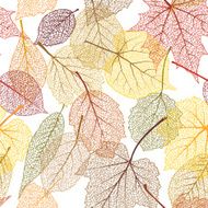 Autumn leaves seamless pattern N38