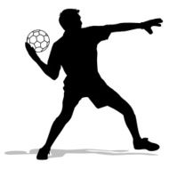 silhouettes of soccer players with the ball N9
