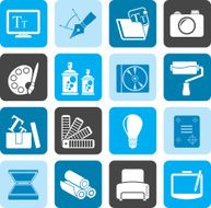 Silhouette Graphic and website design icons