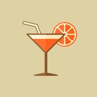Cocktail Drink Flat Icon N5