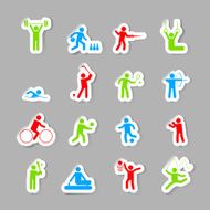 sport icons set N8