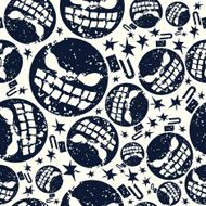 Halloween bomb seamless pattern