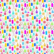 Colorful vector background for hookah components