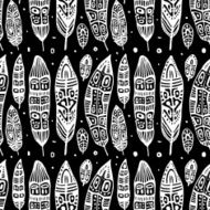 Vintage Feathers Seamless background N7