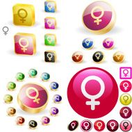 Mars and venus symbols