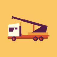 Truck Transportation Flat Icon N3
