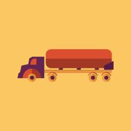 Truck Transportation Flat Icon N4