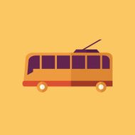 Trolley Transportation Flat Icon