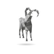 Goat abstract isolated on a white backgrounds vector illustration N6