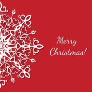 merry christmas postcard