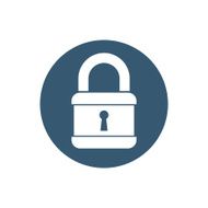 Padlock vector icon