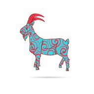 Goat abstract isolated on a white backgrounds vector illustration N7