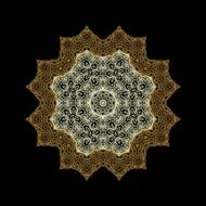 Decorative laced rosette N2