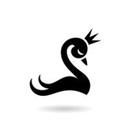 Stylized swan icon