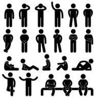 Man Basic Posture People Pictogram