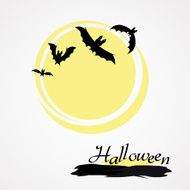 Halloween bat and sun