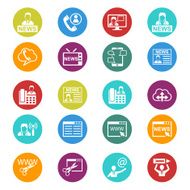 Business and communication icon set N2