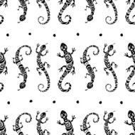 Lizards Seamless pattern N4