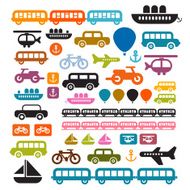 Vector Transportation Icons N5