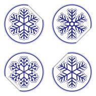 Snowflake stickers