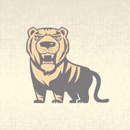 angry tiger roaring