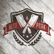 Labels of butcher shop N7