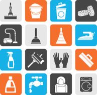 Silhouette Cleaning and hygiene icons N2