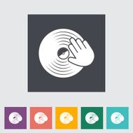 Vinyl disc whit hand N3