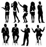 Various actions of businesspeople N7