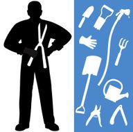 Gardener w Interchangeable Tools