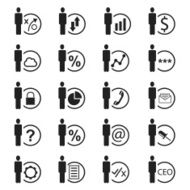 Human resource management icons N8