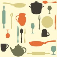 colorful kitchen pattern