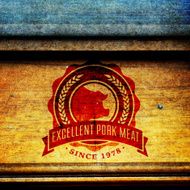 Labels of butcher shop N9