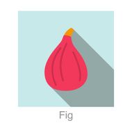 Fig food and drink flat icon series