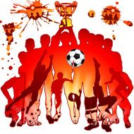 Soccer silhouettes N4
