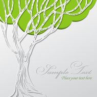 Paper tree vector illustration N4