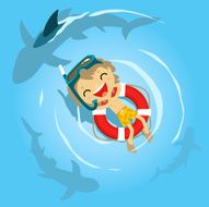 Diver in danger