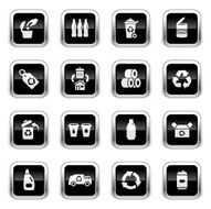 Supergloss Black Icons - Recycling