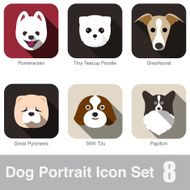 Dog animal face character icon series N5