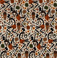 African seamless background