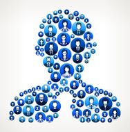 Businessman Business People Faces Finance and Teamwork Pattern