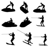 Water Recreation Silhouette Collection