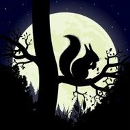 Squirrel on a tree