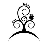 Apple tree icon - Illustration
