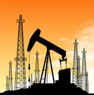 oil industry silhouette