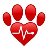 Paw and heartbeat