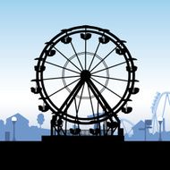 Ferris Wheel Silhouette N2