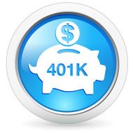 401K savings piggy bank badge N2