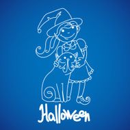 Children dressed to celebrate Halloween N2