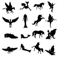 Fantasy Silhouette Collection (vector jpg)